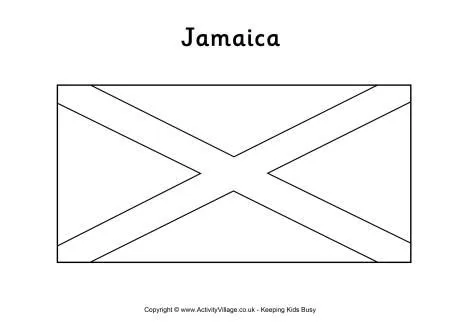 Jamaica Flag Printables for Kids