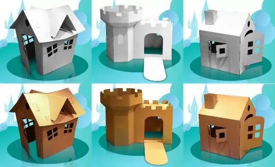 Castillos de carton para niños - Imagui