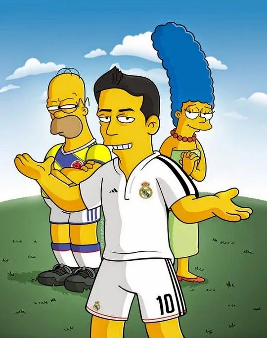 James Rodríguez estará en Los Simpsons? - La Historia completa ...