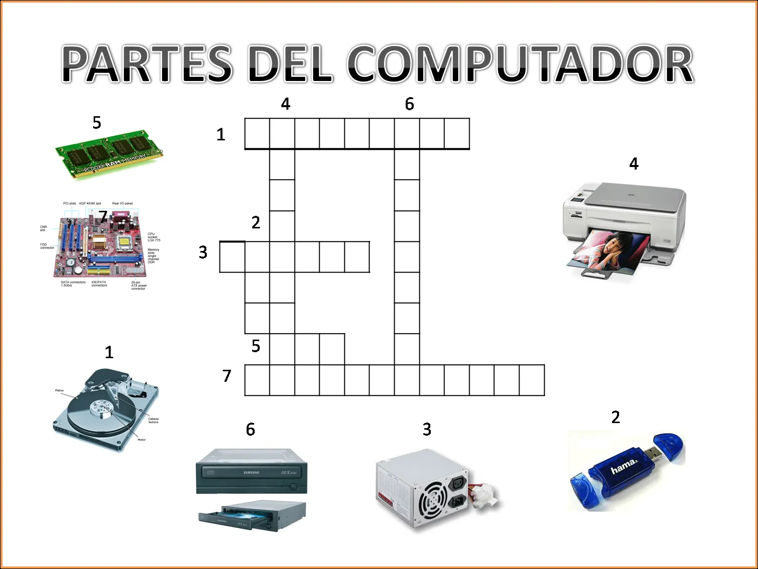 JARDÍN MI ALEGRE DESPERTAR: TAREITA PARTES DEL COMPUTADOR