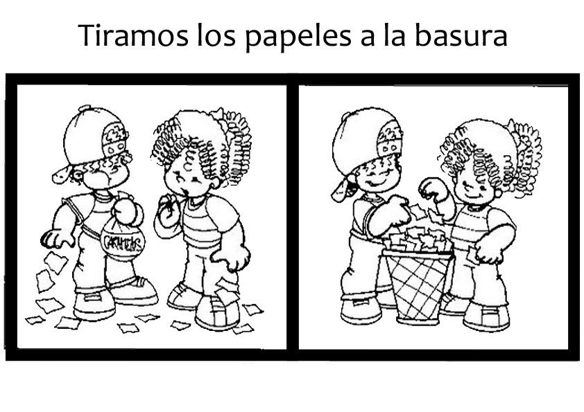 Jardin Escolar: Las reglas del salón de clases - Dibujos para colorear