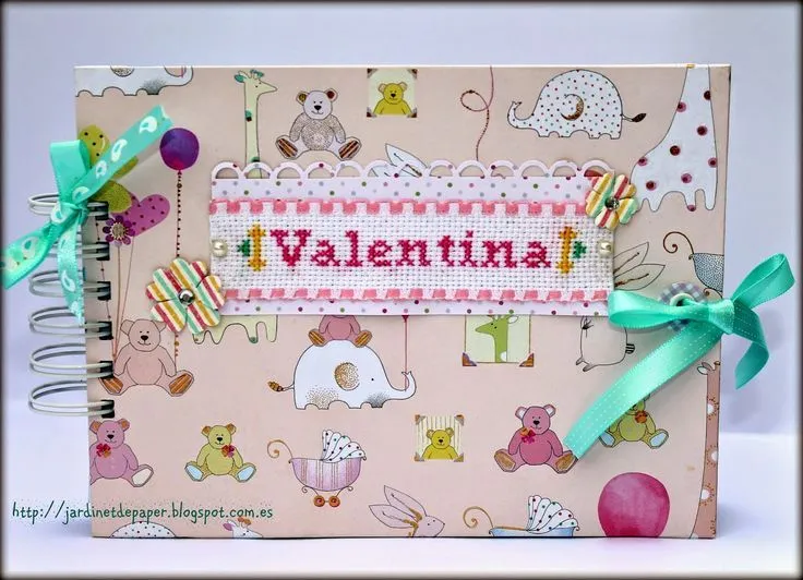 Jardinet de paper: Álbum scrapbooking para bebe niña ...