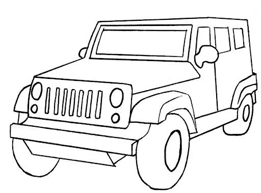 JEEPS DIBUJOS PARA COLOREAR