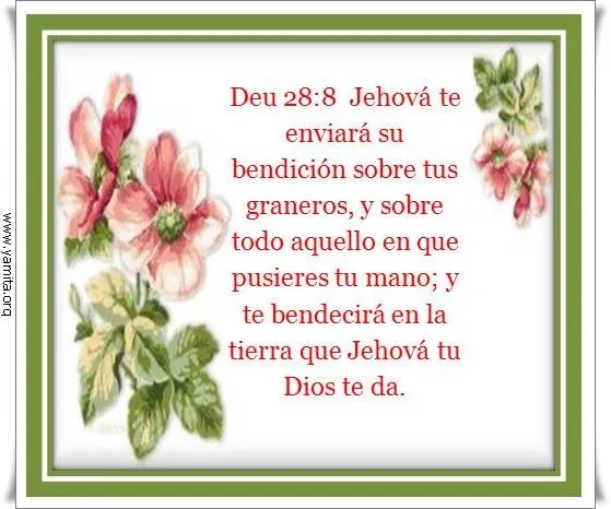 Jehová te enviará su bendición sobre tus graneros y sobre todo ...