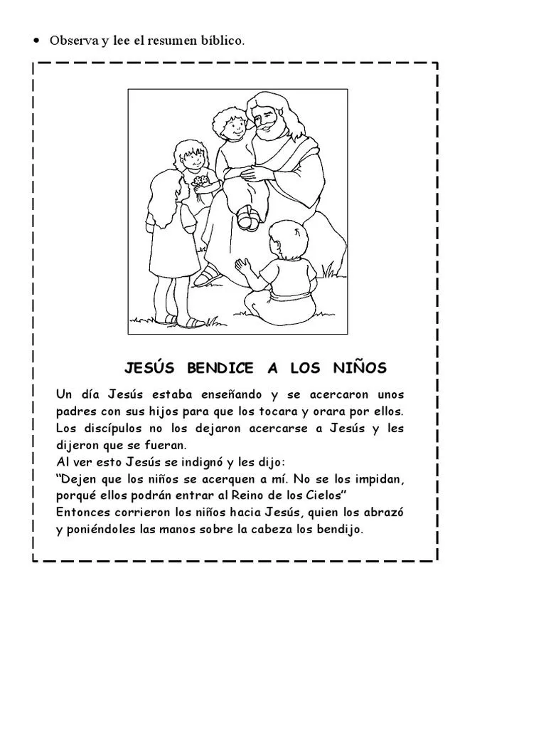 Jesús Bendice A Los Niños | PDF