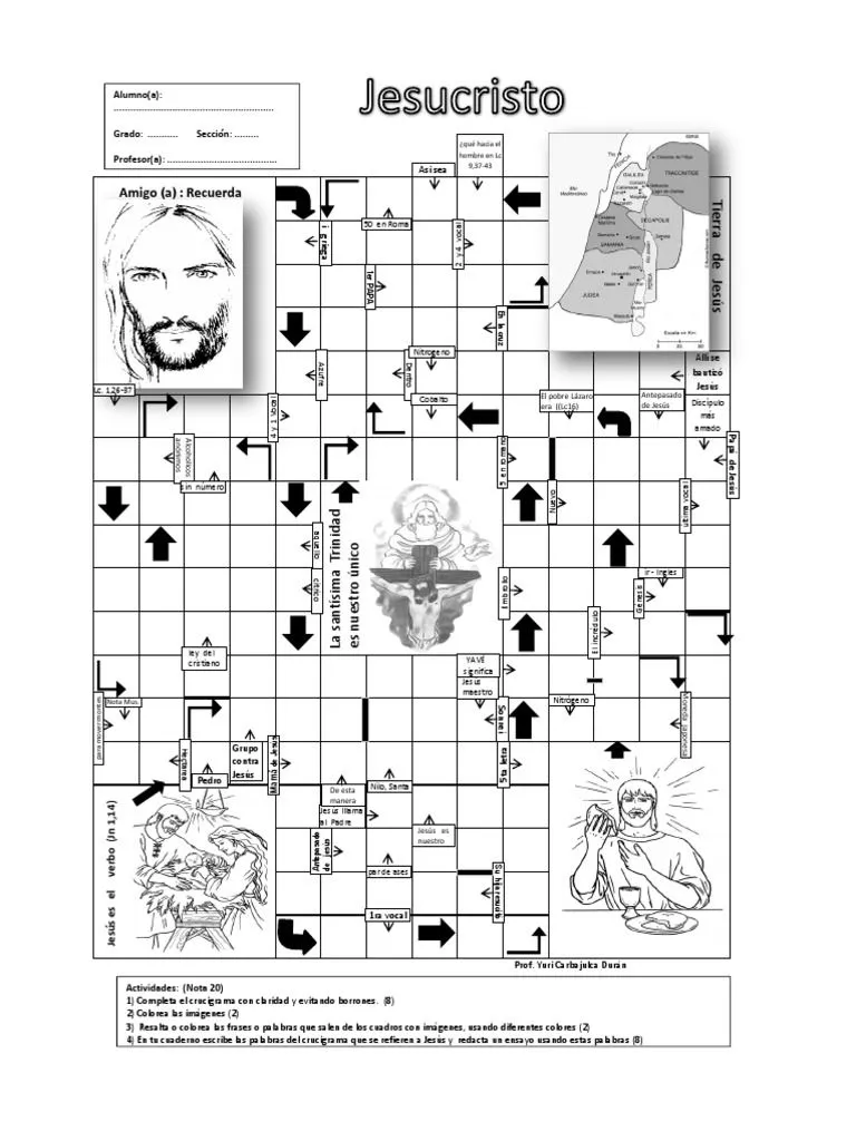 Jesus Crucigrama | PDF | Textos Religiosos | Religión y creencia