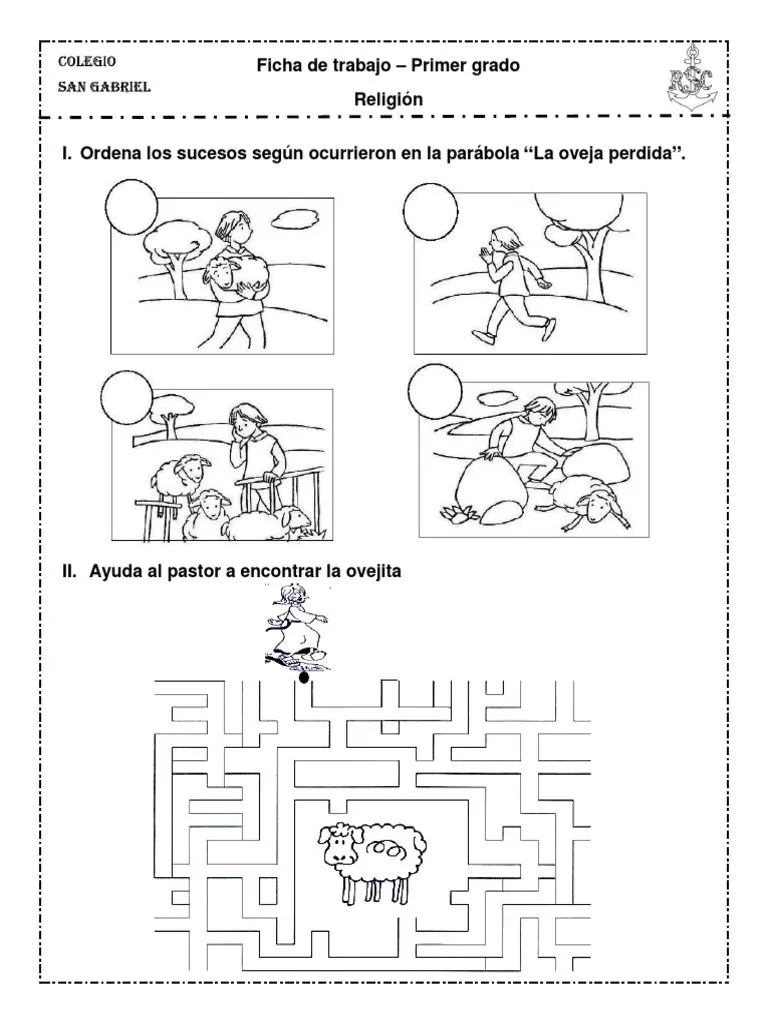 Jesús Nos Enseña Por Medio de Parábolas La Oveja Perdida | PDF