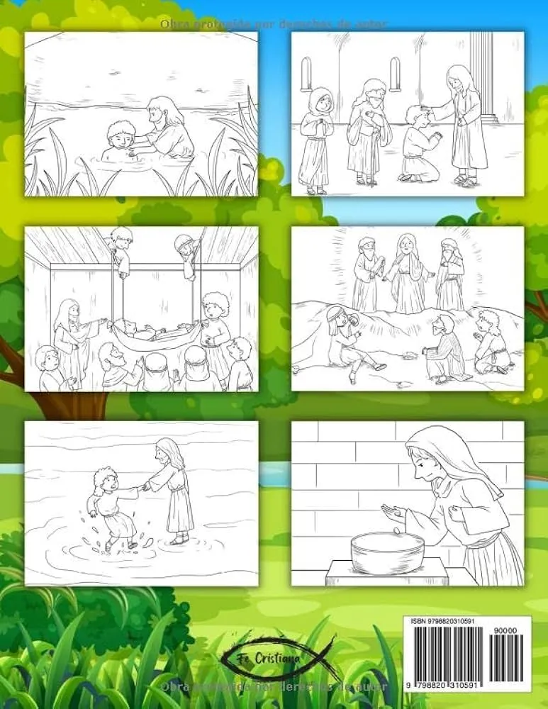 Jesús Libro para Colorear con Historias Bíblicas: Libro Cristiano para  Colorear para Niños con Ilustraciones Bíblicas Sobre la Misión y los  Milagros de Jesús en la Vida Terrenal (Spanish Edition) : Cristiana,