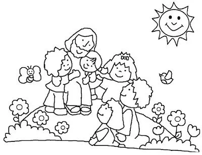 Jesus para niños para colorear - Imagui