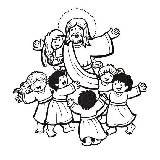 Jesus y los niños dibujo - Imagui