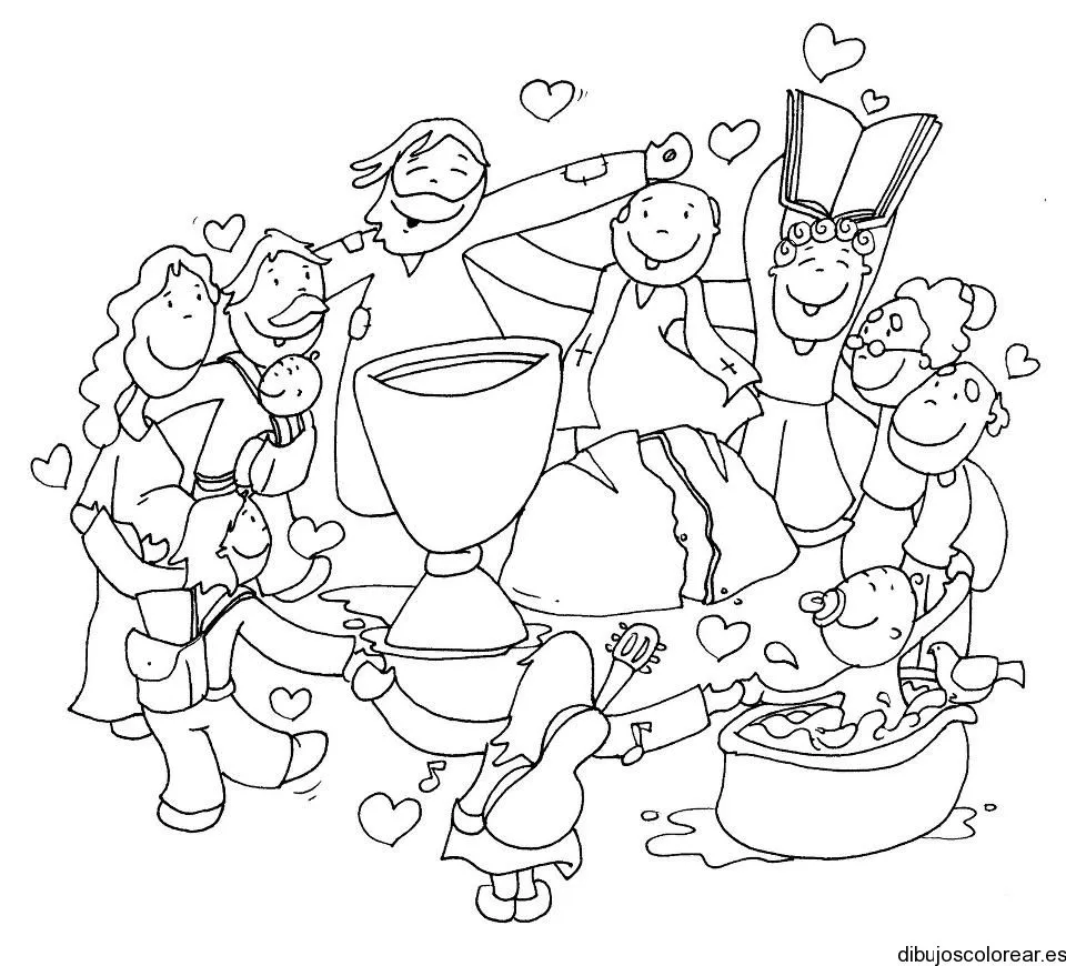 Jesus y los niños dibujos para colorear - Imagui