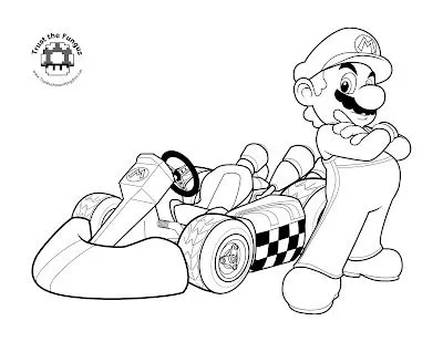 jimbo's Coloring Pages: Mario Kart Wii coloring pages