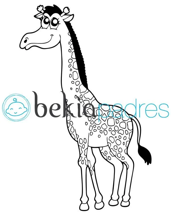 Jirafa: dibujo para colorear