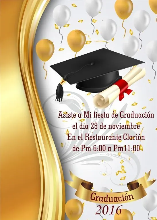 jjjjjjj en 2023 | Diseño de tarjeta de invitación, Tarjetas de graduación, Invitaciones para graduacion