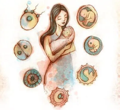 Bebé en el vientre caricatura - Imagui