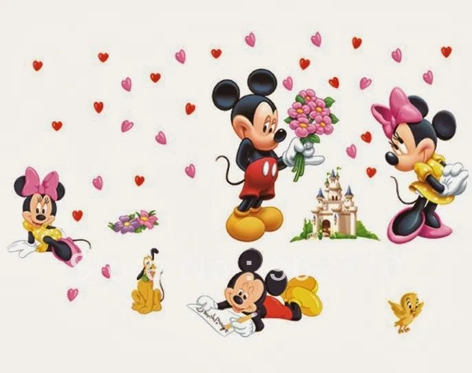 Imagenes gif y tiernas de Mickey y Minnie Mouse con mensajes - Imagui