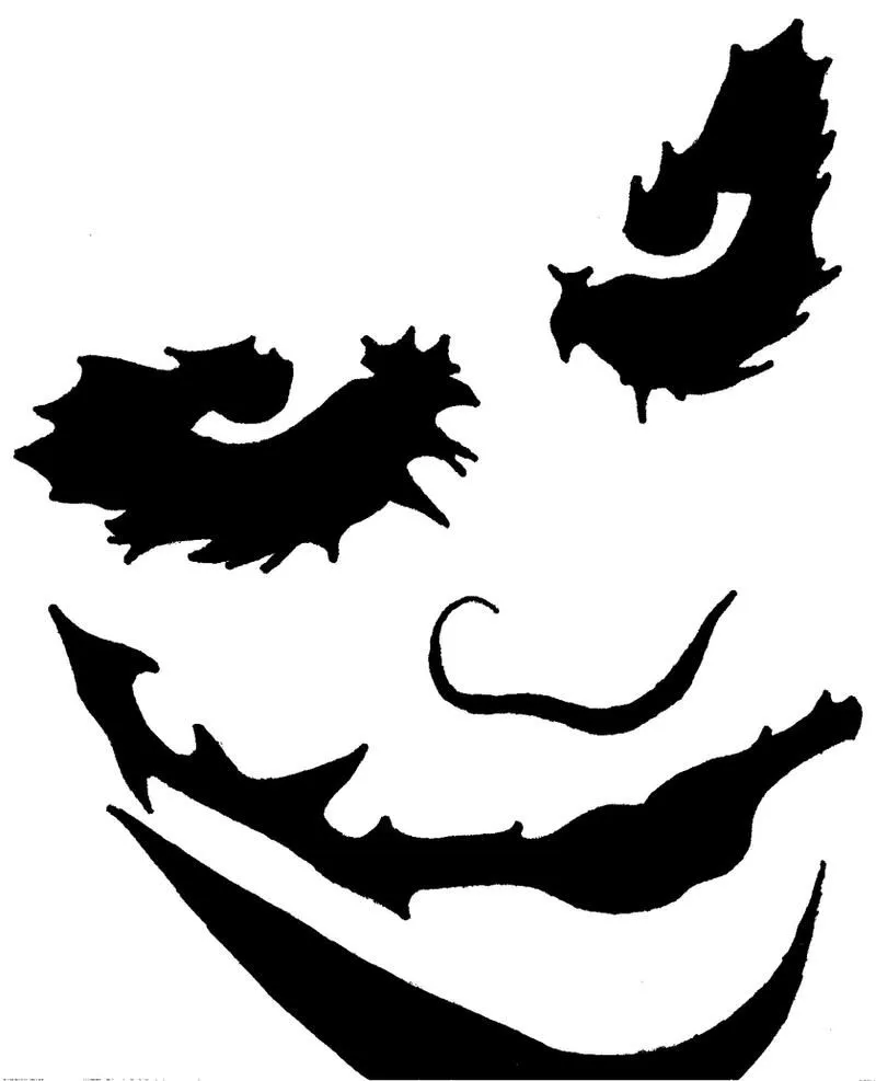 Joker Pumpkin Stencil by ~blanksofar on deviantART