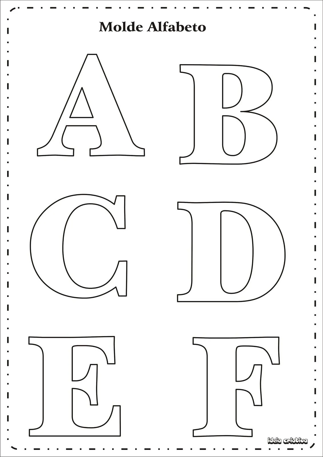 JORNAL PONTO COM: Moldes de letras para E.V.A: