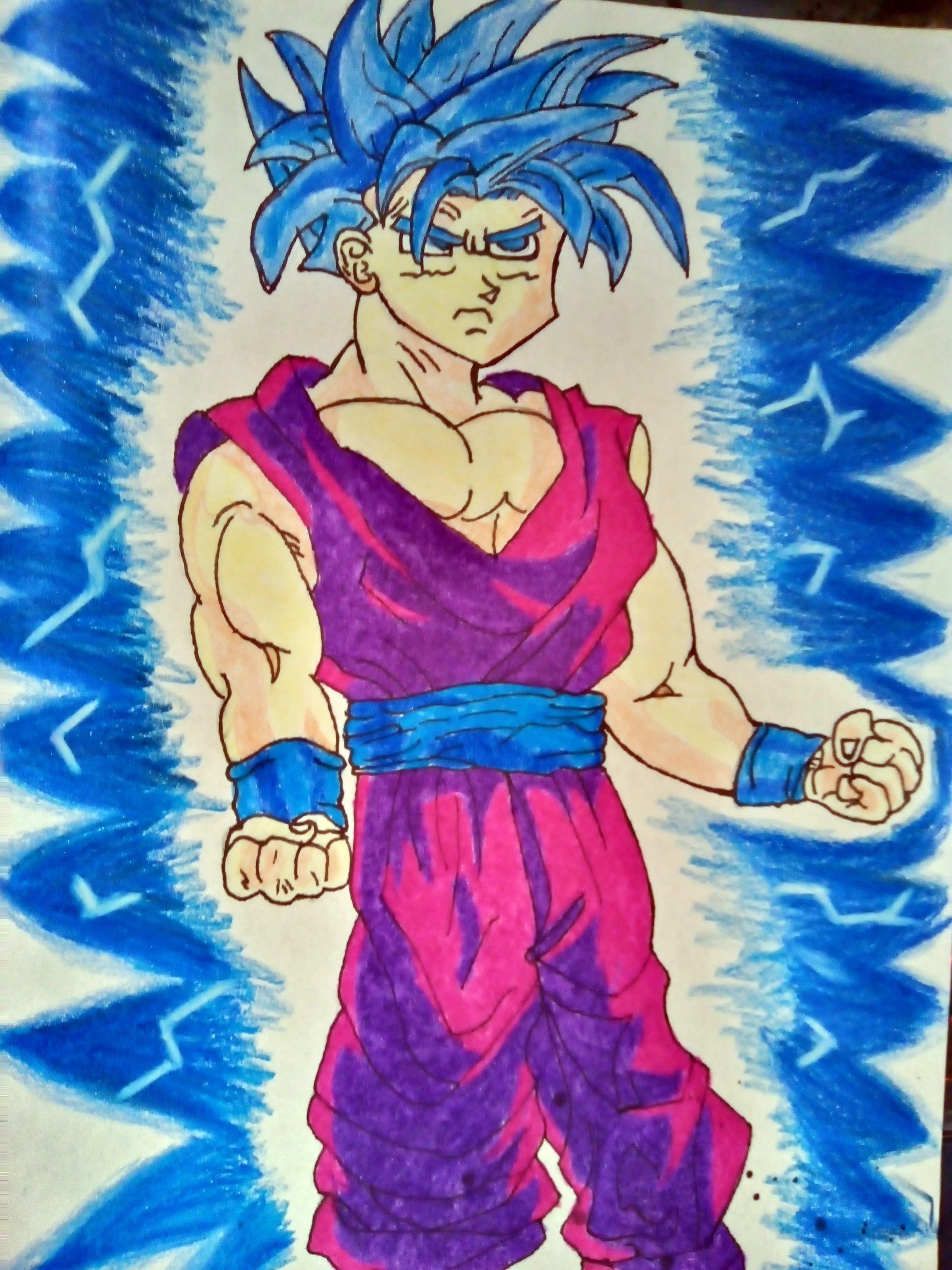 Joven Gohan SSj Blue CHARLY KAOZ - Illustrations ART street