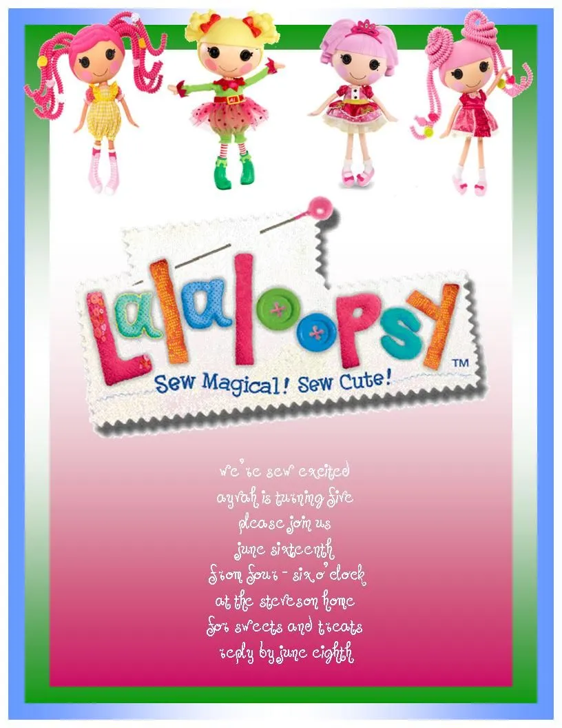 Joyously Domestic: Lalaloopsy Party