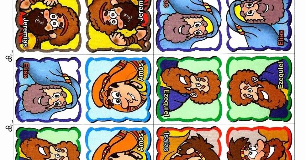 Juego de cartas de personajes bíblicos... - Educacion Religiosa