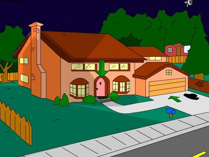 Juego La Casa Interactiva de Los Simpsons ~ Juegos de Los Simpsons