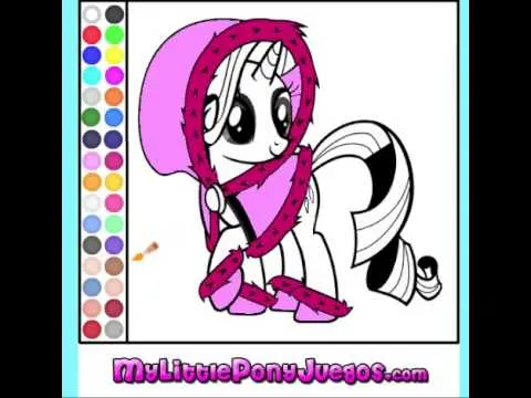 Juego Colorear Rarity My Little Pony - YouTube