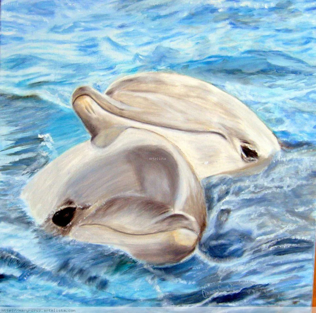 Juego de delfines María Cruz Bautista - Artelista.