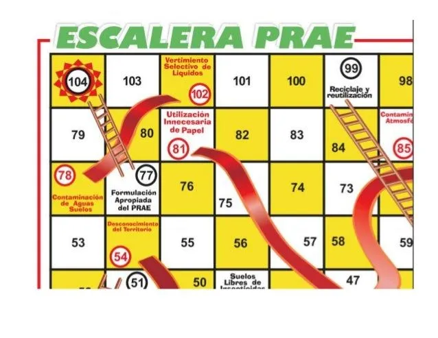 Juego escalera prae en word (para imprimir)