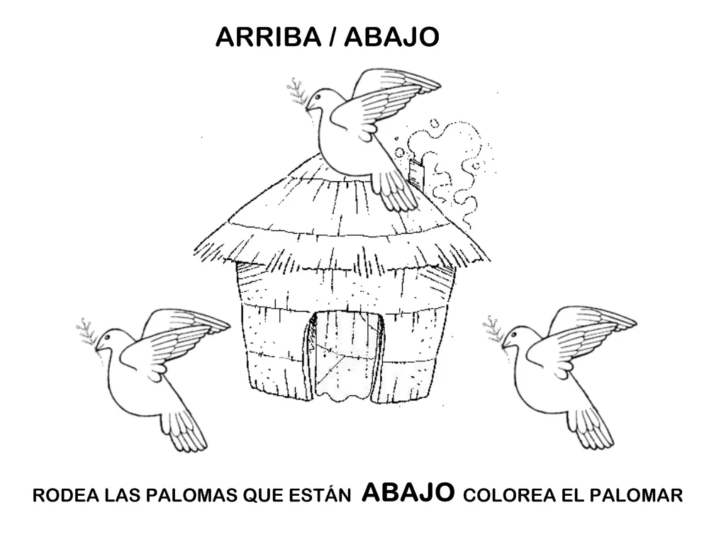 Juego de palomas para niños