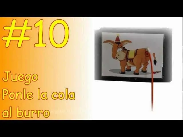 Juego ponle la cola al burro - YouTube