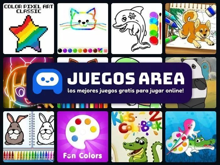 Juegos de Animales para Colorear - Juega gratis online en JuegosArea.com