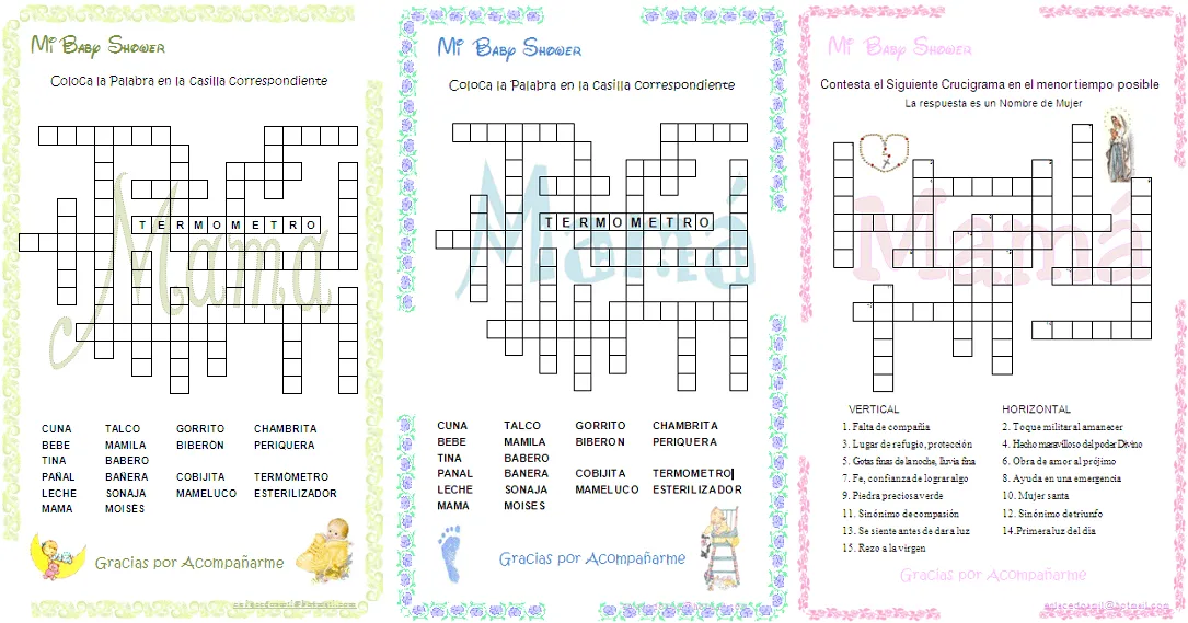 Juegos para baby shower biblicos - Imagui