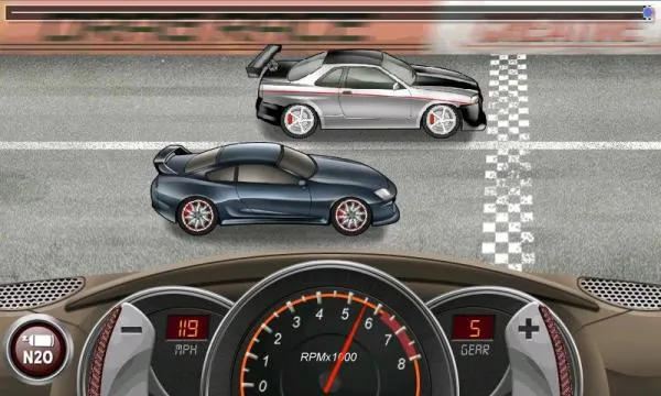 Entretenido juego de carreras callejeras Drag Racing para Android ...