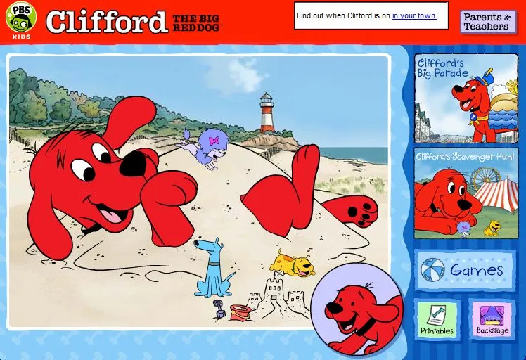 Juegos de Clifford, el gran perro rojo