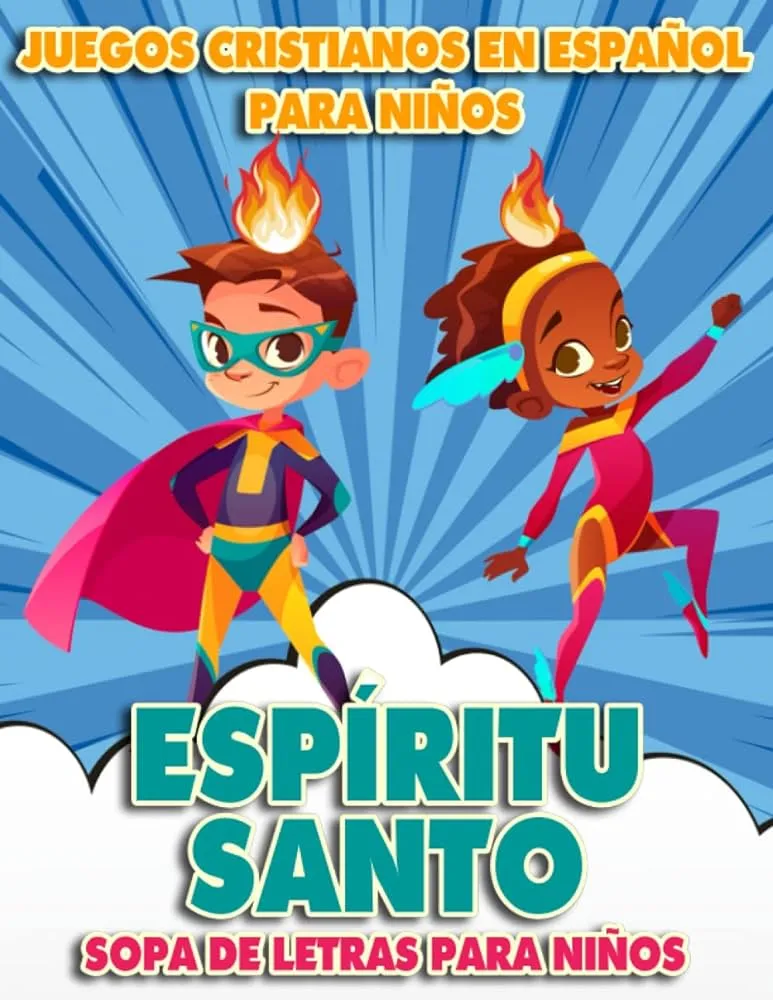 Juegos Cristianos en Español para niños, Sopa de Letras para Niños:  Espíritu Santo, Bautismo Recuerdo : Súper Sabios, Niños: Amazon.com.mx:  Libros