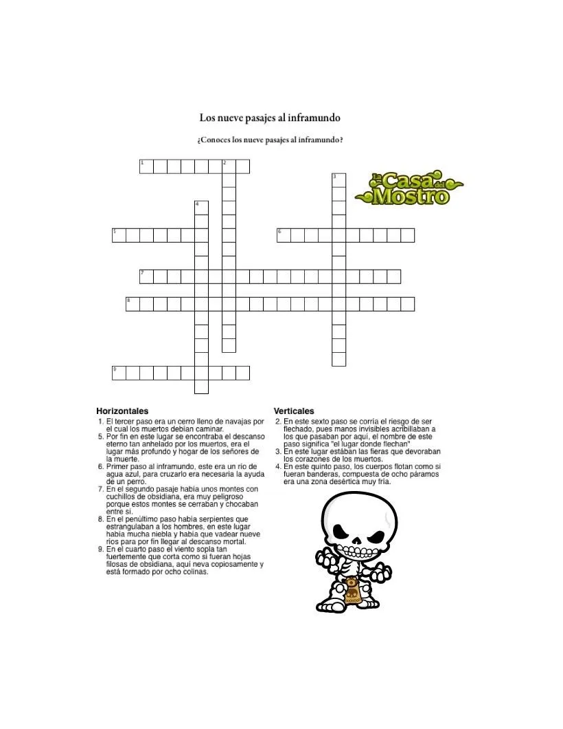 Juegos de CRUCIGRAMAS : 2 juegos de crucigramas infantiles y ...