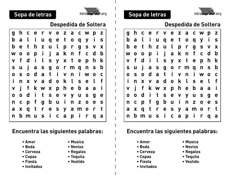 Juegos para despedida de soltera para imprimir | Juegos despedida de  soltera, Juegos para despedida, Despedida de solteros mixta