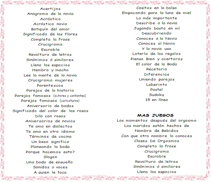 Juegos para una despedida de soltera cristiana - Imagui