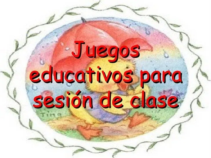 Juegos educativos para sesión de clase