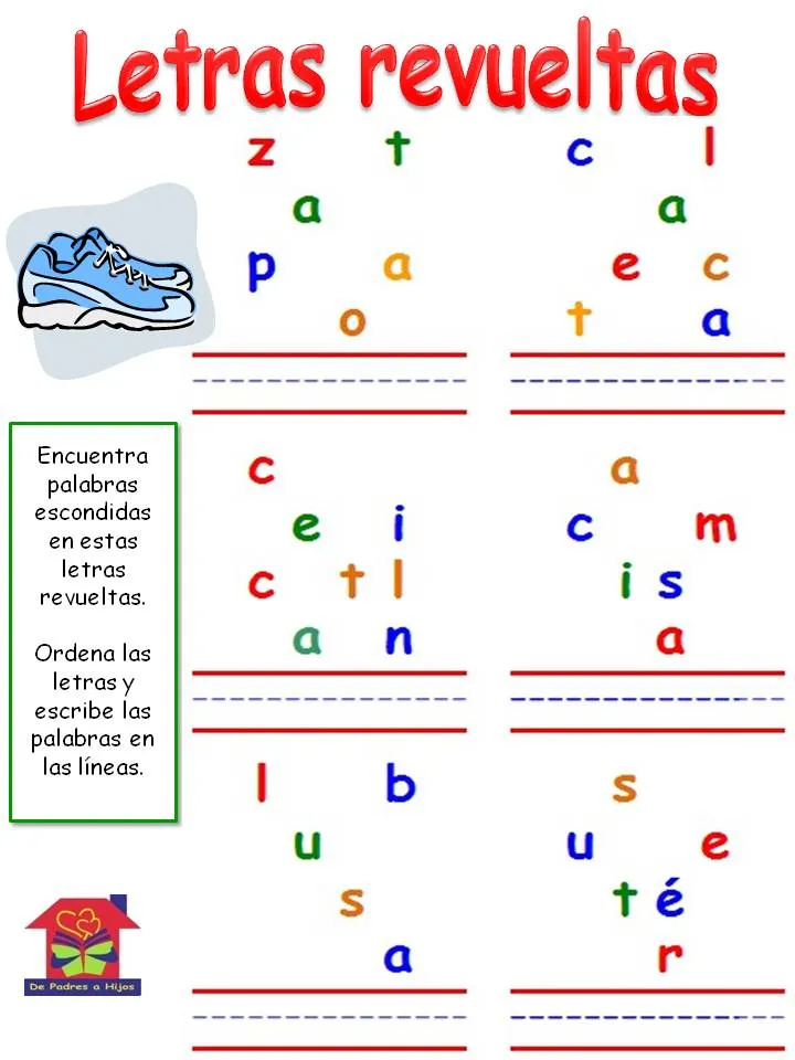 Juegos de letras para preescolares