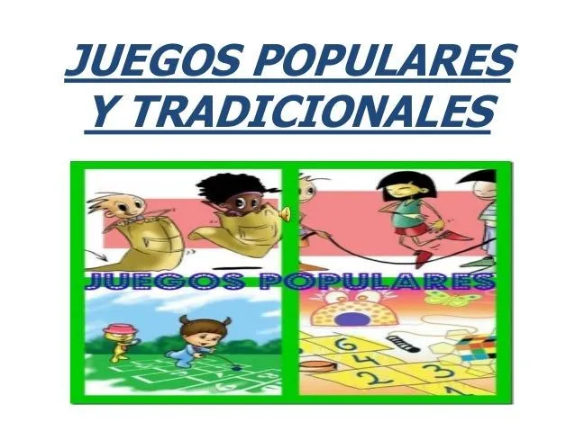 Juegos populares y tradicionales con música y efectos