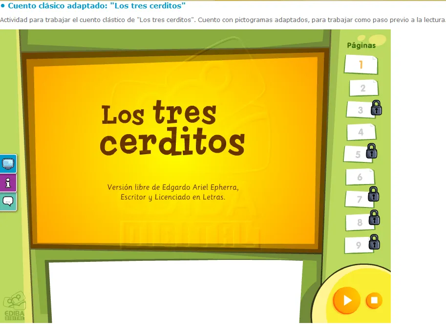 JUEGOS SENCILLOS EDUCACION ESPECIAL: CUENTO LOS TRES CERDITOS ...