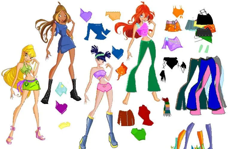 juegos-vestir-club-winx-chicas-ropas-modernas-dress-up-bloom-stella ...