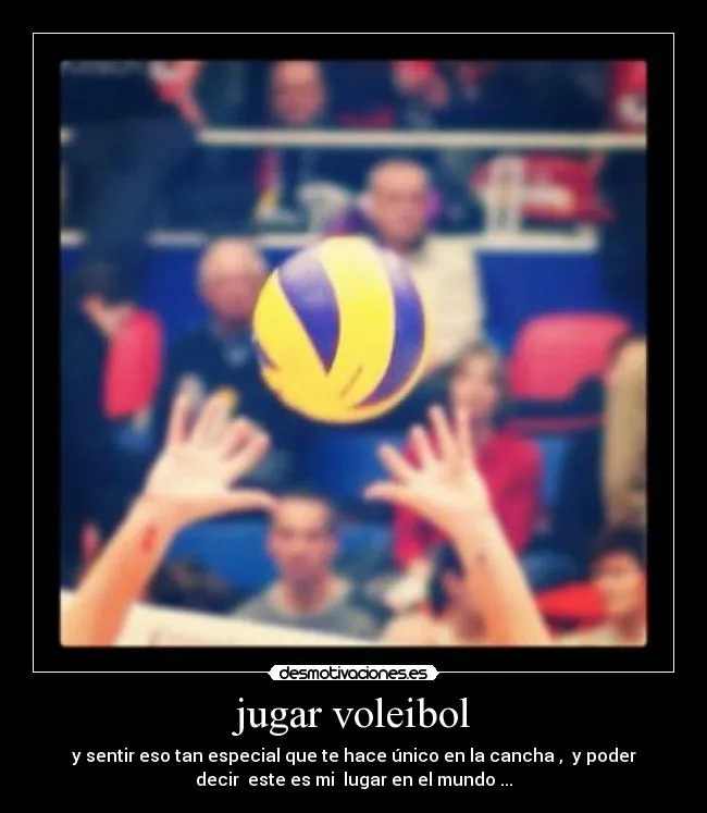 jugar voleibol | Desmotivaciones