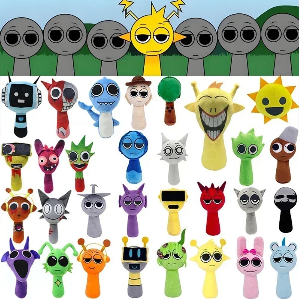 Juguetes de peluche Sprunki Sprunki Incredibox Muñeco de peluche Cantantes Oren Wenda Juego Dibujos animados Almohada rellena Regalos de cumpleaños y Navidad para niños Compra barata en Joom