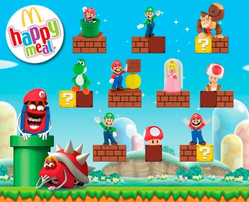 Juguetes "Super Mario" del Happy Meal (McDonald's) - Portal de ...