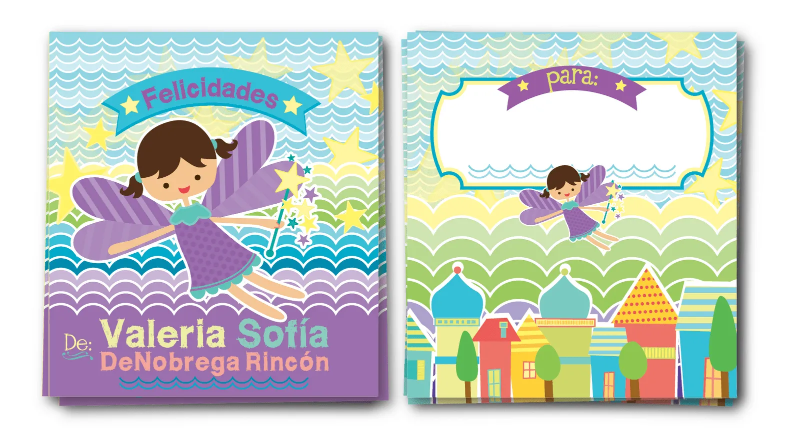 julita* graphic design: tarjetas personalizadas para niñas