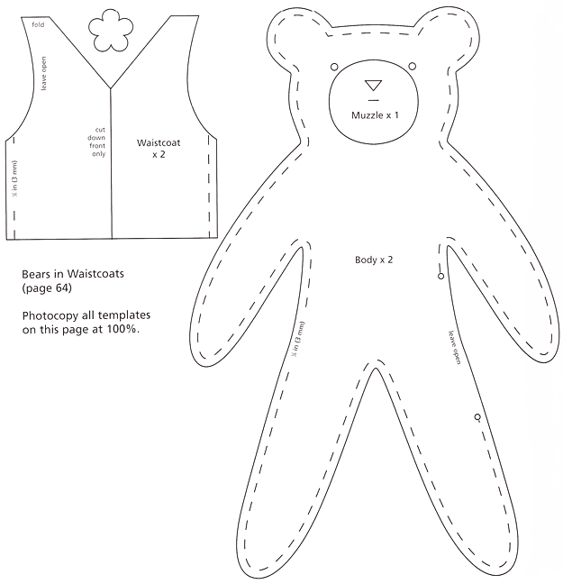 molde-osito-de-peluche-de- ...