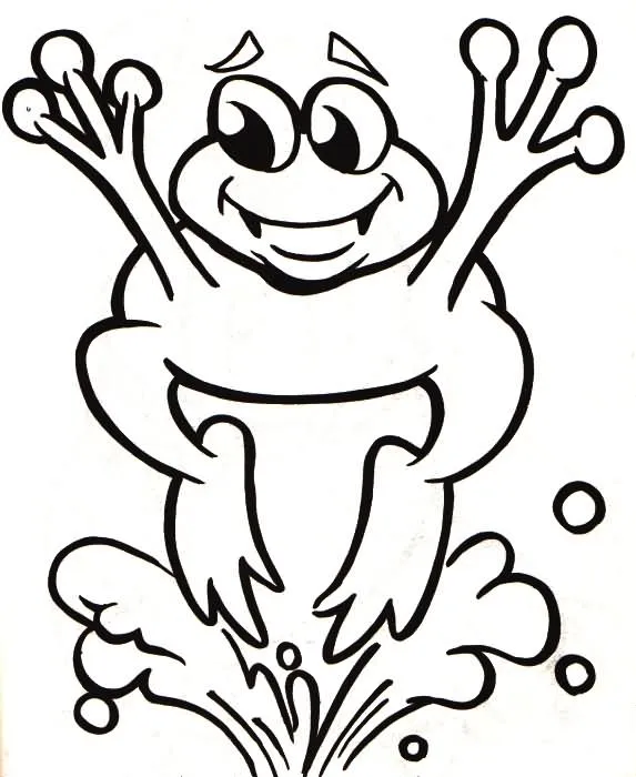 Jumping frog coloring pages | Coloring Pages